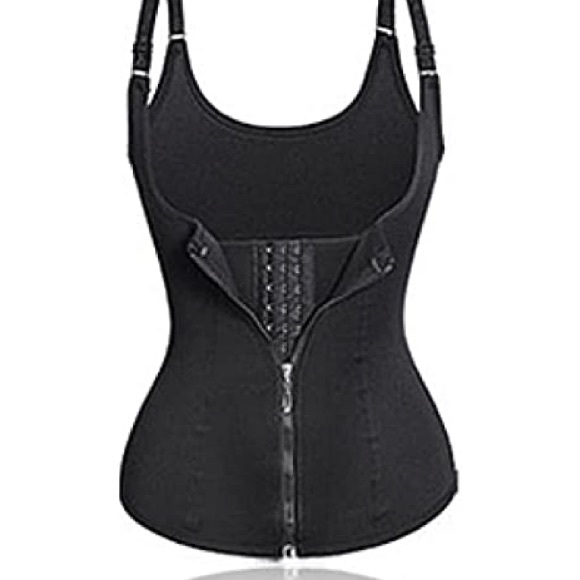 Bilayer Neoprene Design Shapers Slim Waist Trainer Corset Weight Loss Sweat Vest - Picture 13 of 16